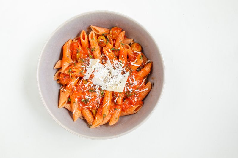 Penne Arrabbiata spicy pasta at Pizza luce